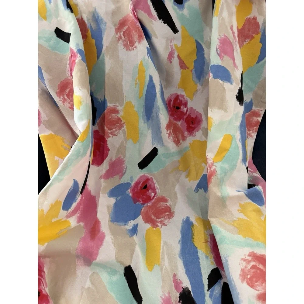 Kate Spade New York Paintball Floral Fabric Shower Curtain 72 X 72 Colorful